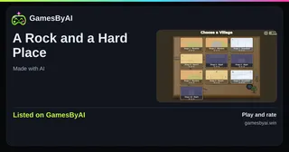 Share card for A Rock and a Hard Place: listed on GamesByAI.