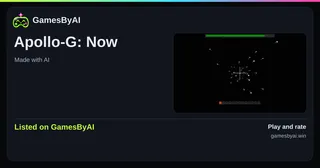 Share card for Apollo-G: Now: listed on GamesByAI.