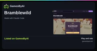 Share card for Bramblewild: listed on GamesByAI.