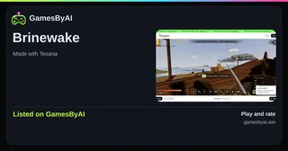 Share card for Brinewake: listed on GamesByAI.