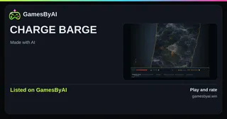 Share card for CHARGE BARGE: listed on GamesByAI.