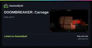 Share card for DOOMBREAKER: Carnage: listed on GamesByAI.