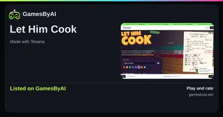 Share card for Let Him Cook: listed on GamesByAI.