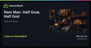 Share card for Ram Man: Half Goat, Half God: listed on GamesByAI.