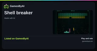 Share card for Shell breaker: listed on GamesByAI.
