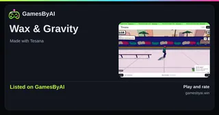 Share card for Wax & Gravity: listed on GamesByAI.