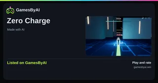Share card for Zero Charge: listed on GamesByAI.